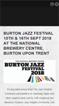 Mobile Screenshot of burtonjazzfestival.com