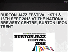 Tablet Screenshot of burtonjazzfestival.com